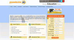 Desktop Screenshot of guyanaeducation.info