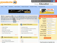 Tablet Screenshot of guyanaeducation.info